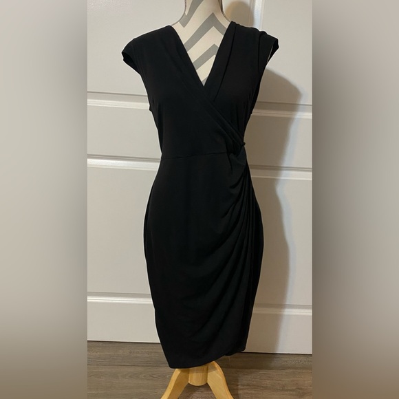 Berydress Dresses & Skirts - Berydress XL Black Faux Wrap Dress
